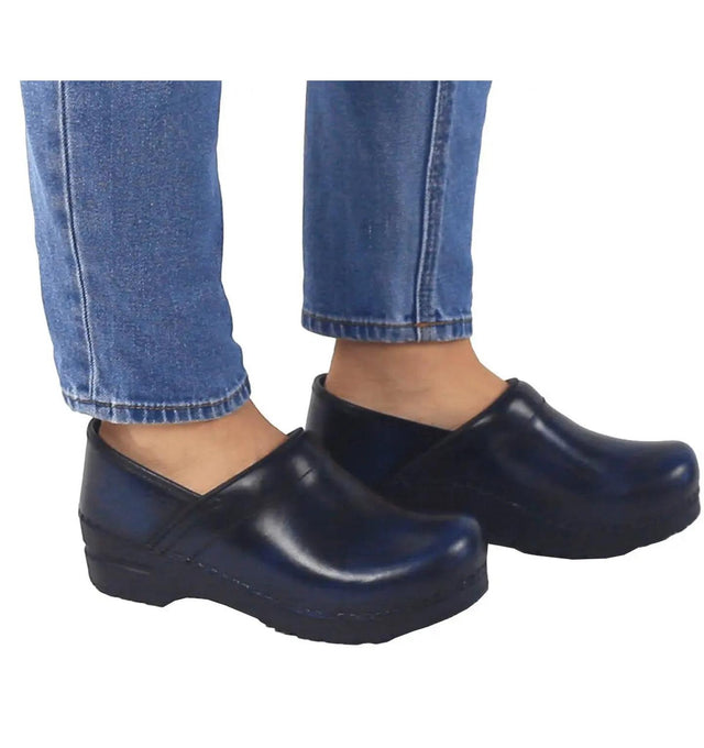 Sanita Pro. Cabrio Women's Blue Medical Clog - life style view