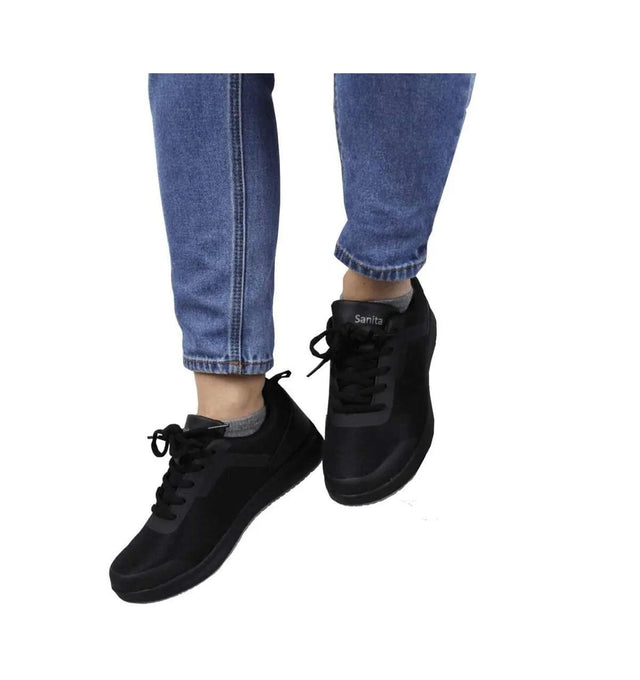 Sanita Concave Women's Men Black Medical Safety Sneaker - life style view 3