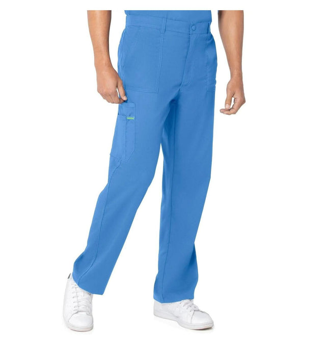 Landau ProFlex Men's Straight-Leg Cargo Scrub Pants 2103 -Ceil-Frontview