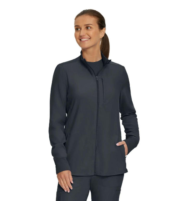 Landau Forward Women's Warm-Up Scrub Jacket LJ700 -Pewter