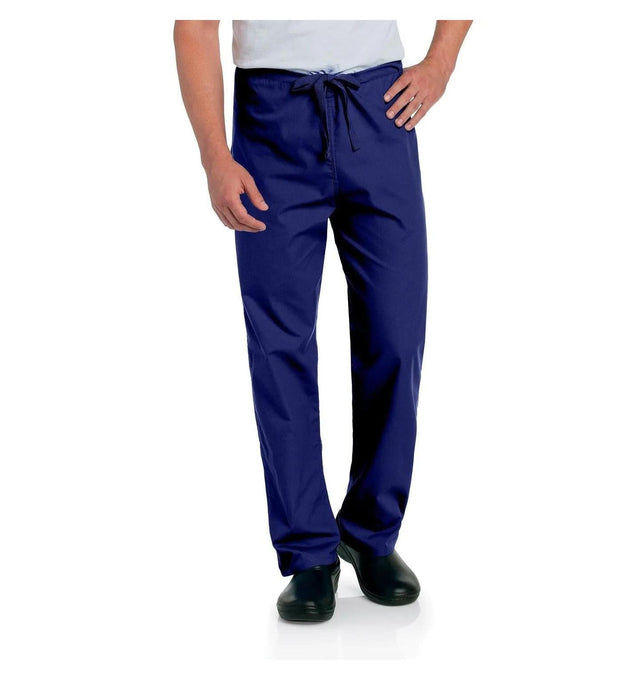 Landau Essentials Unisex Straight-Leg Scrub Pants 7602 -True Navy-frontview