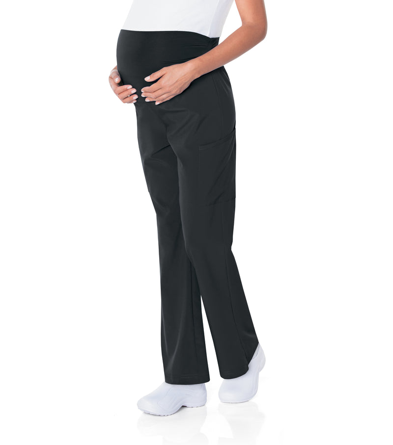 Landau ProFlex Women's Bootcut Maternity Scrub Pants 2399 -Black-sideview