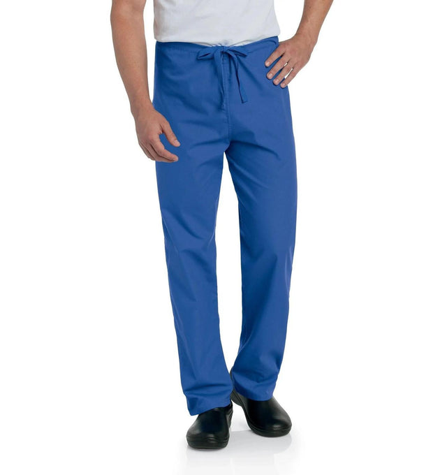 Landau Essentials Unisex Straight-Leg Scrub Pants 7602 -Royal Blue-frontview