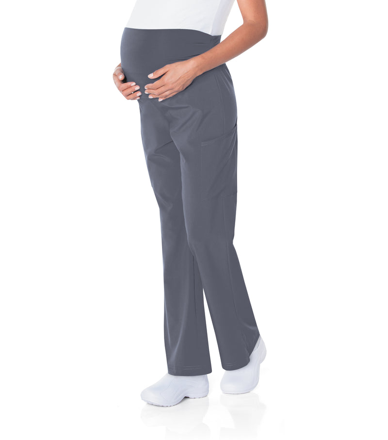 Landau ProFlex Women's Bootcut Maternity Scrub Pants 2399 -Steel-sideview