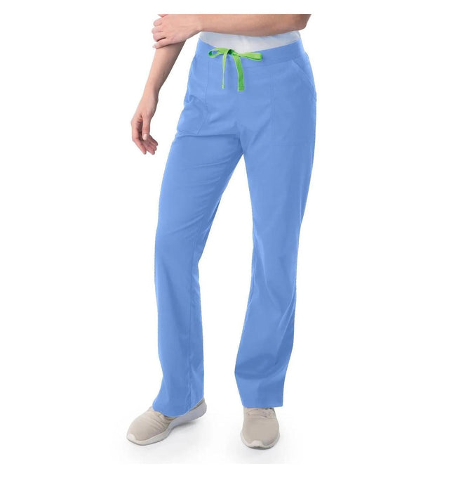 Landau ProFlex Women's Straight-Leg Cargo Scrub Pants 2042 -Ceil-Frontview