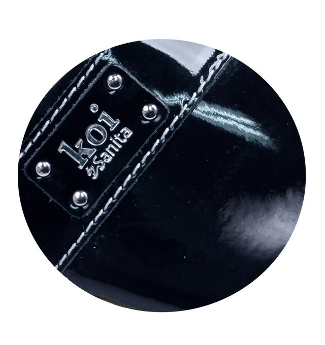 Sanita Lindsey Women's Patent Leather Medical Clog - zoom view blue