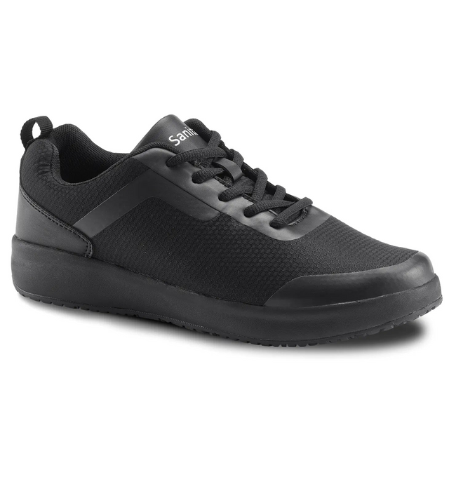 Sanita Concave Women's Men Black Medical Safety Sneaker - side view