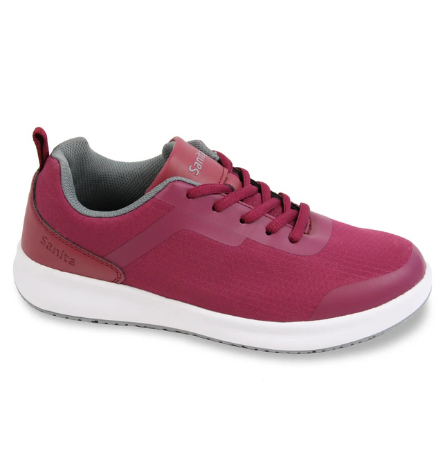 Sanita Concave Women's Fuchsia Medical Safety Sneaker - side view