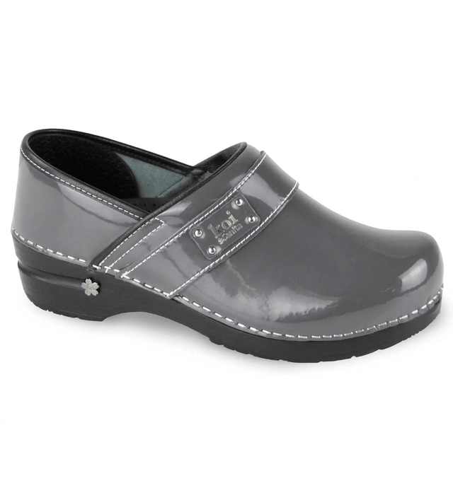 Sanita Lindsey Women's Patent Leather Nursing Clog - Fiumara Medical