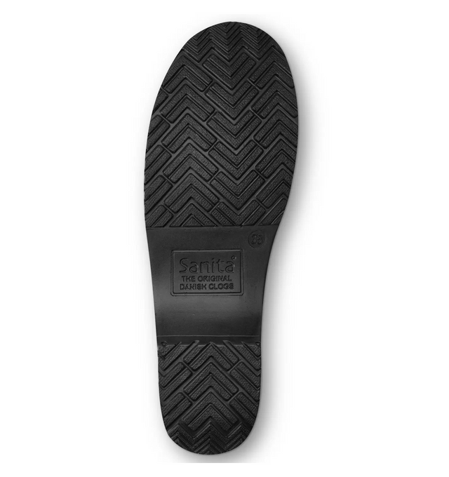 Sanita Pro. Cabrio Women's Black Medical Clog - sole view