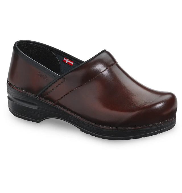 Sanita Pro. Cabrio Women's Brown Medical Clog - side view