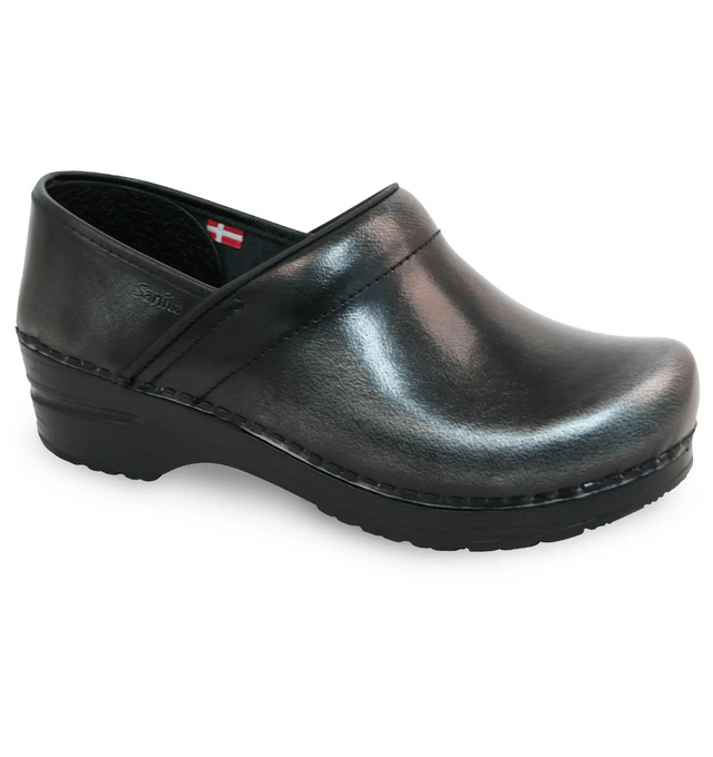 Sanita Pro. Cabrio Women's Grey Medical Clog - side view
