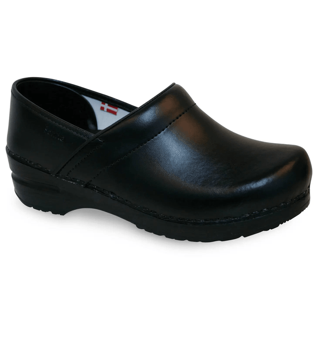 Sanita Pro. PU Men's Black Polyurethane Nursing Clog - Fiumara Medical