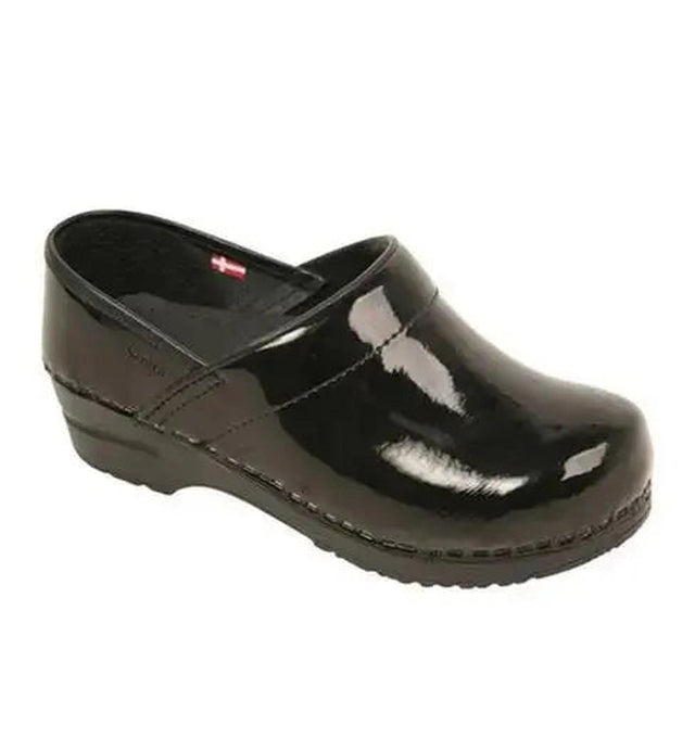 Sanita Women's Professional Patent Medical Clog Black