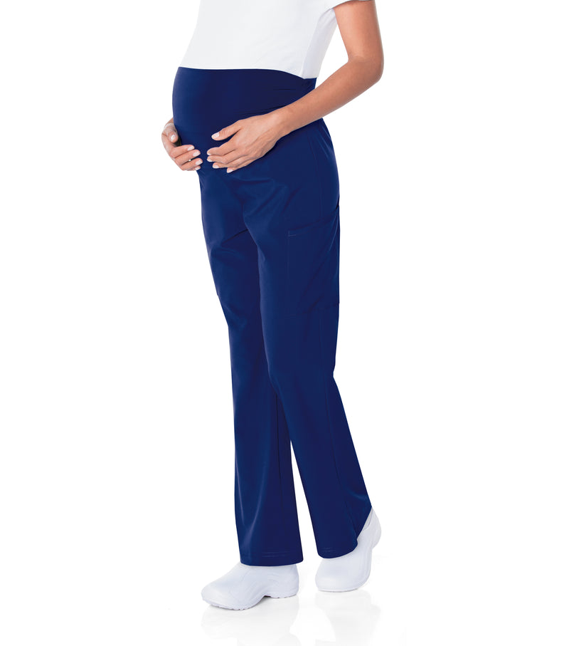 Landau ProFlex Women's Bootcut Maternity Scrub Pants 2399 -True Navy-sideview