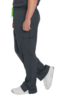 Landau ProFlex Unisex Straight-Leg Cargo Scrub Pants 2104-Graphite-Sideview