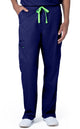 Landau ProFlex Unisex Straight-Leg Cargo Scrub Pants 2104-T-P-Truenavy-Frontview