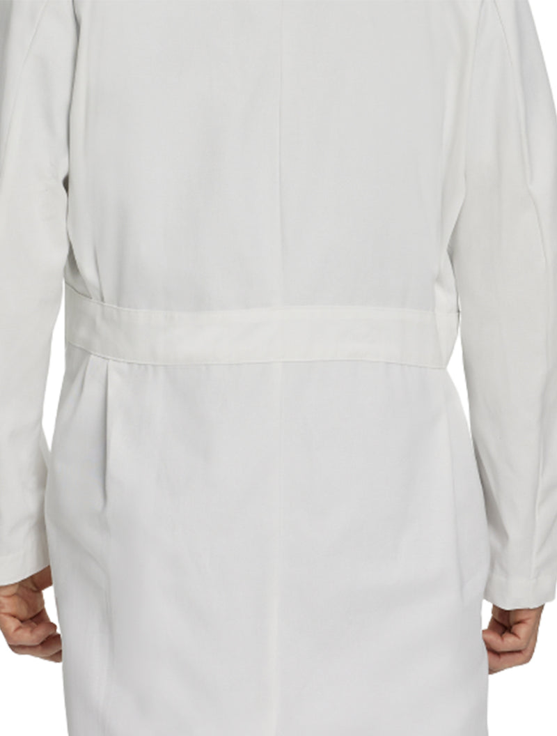 Landau Men's 3-Pocket Full-Length Lab Coat 3138 -White-Backiew