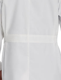 Landau Men's 3-Pocket Mid-Length Lab Coat 3148 -White-Backview