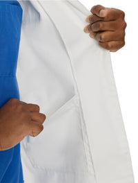 Landau Women's 5-Pocket Full-Length Lab Coat 3153 -White Twill-Frontview