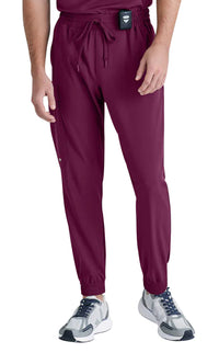 Grey's Anatomy™ Evolve by Barco 5-Pocket Elastic Jogger Pant-Wine