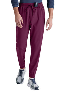 Grey's Anatomy™ Evolve by Barco 5-Pocket Elastic Jogger Pant-wine