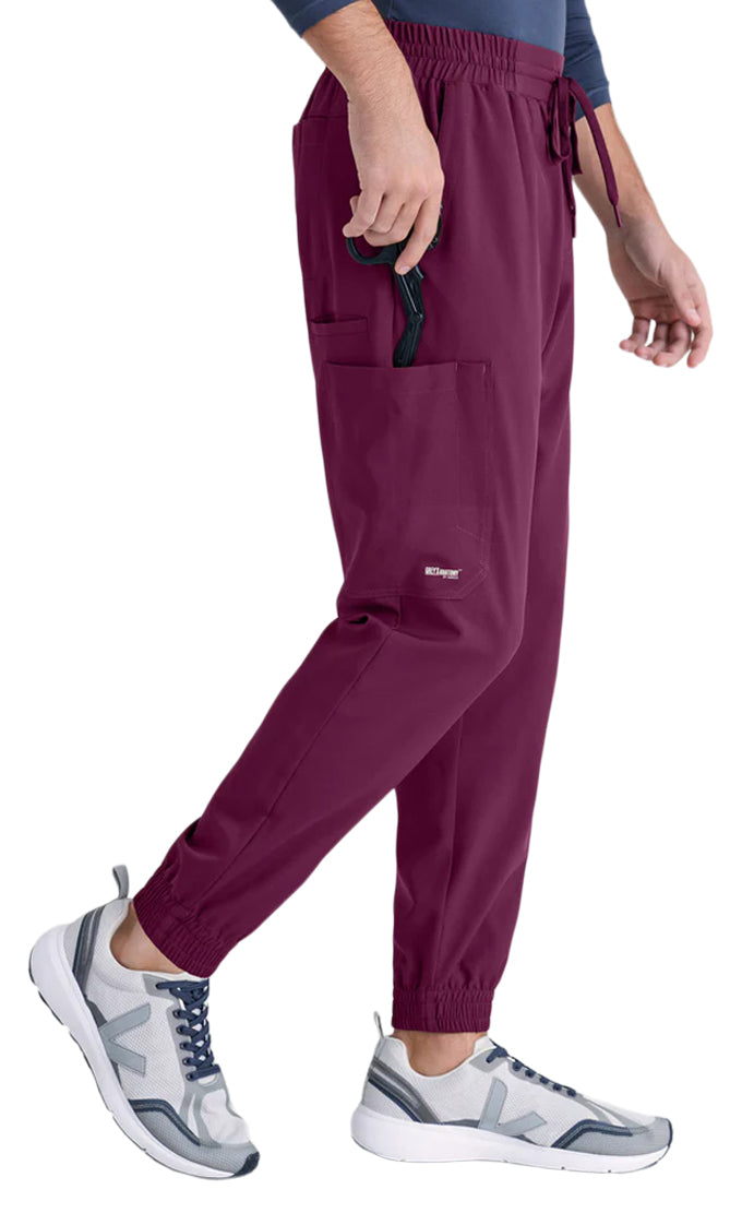 Grey's Anatomy™ Evolve by Barco 5-Pocket Elastic Jogger Pant-wine