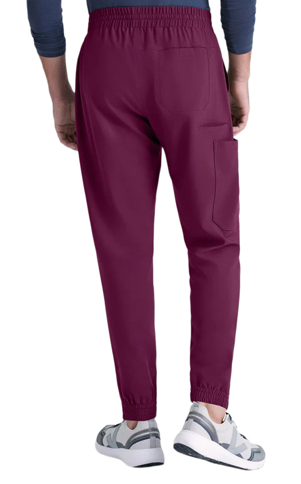 Grey's Anatomy™ Evolve by Barco 5-Pocket Elastic Jogger Pant-wine