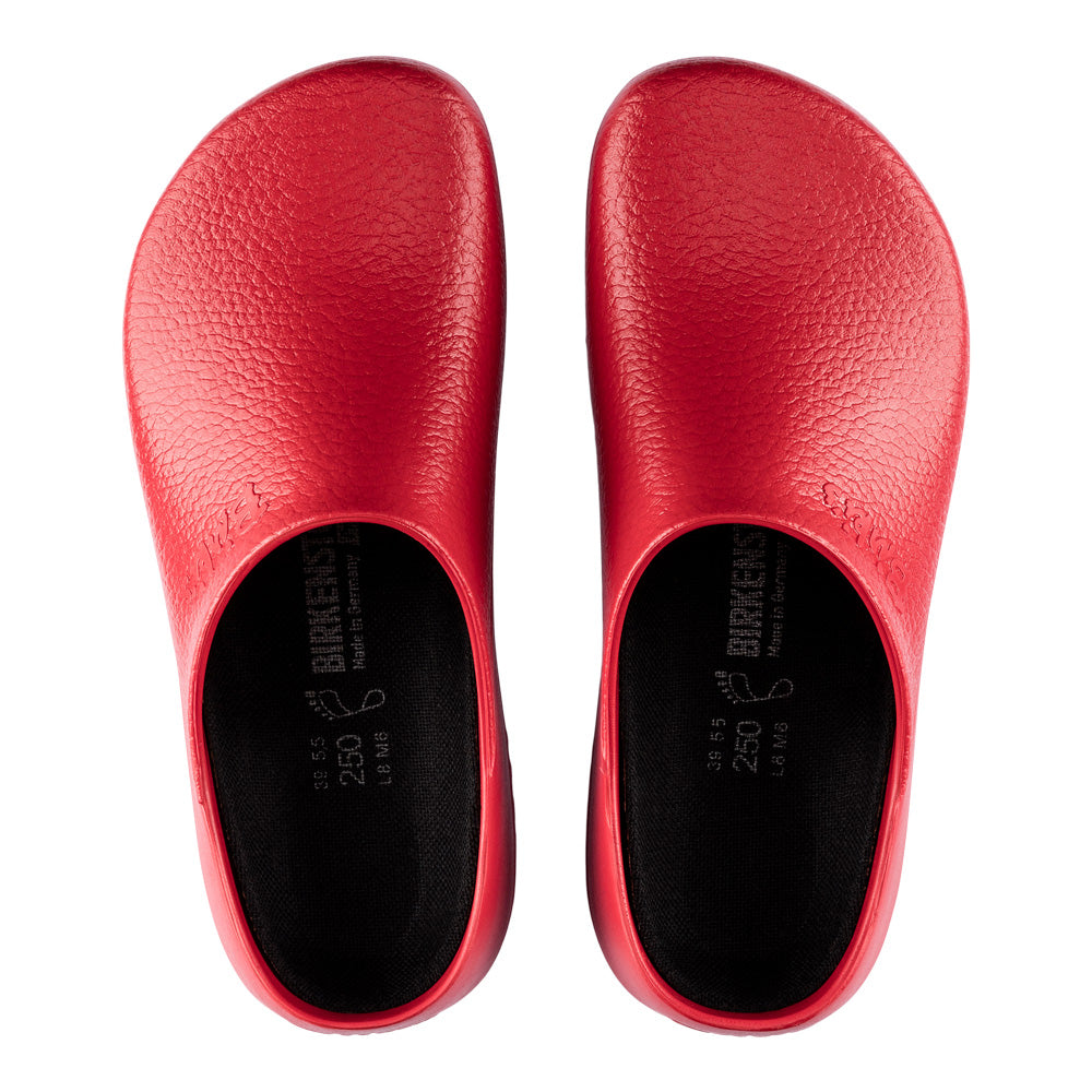 Birkenstock Super Birki Red Nursing Shoe - Top & Bottom