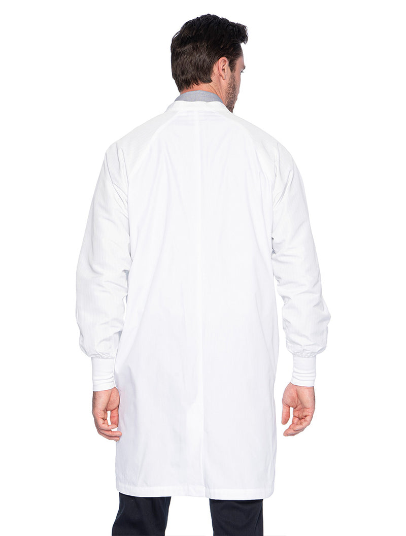 Landau Unisex 2-Pocket Full-Length Lab Coat 9135-20-White-Backview