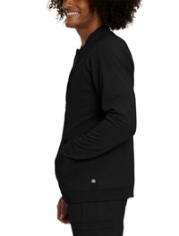 Urbane Impulse Men's Warm-Up Scrub Jacket 9914LKA -Black-sideview