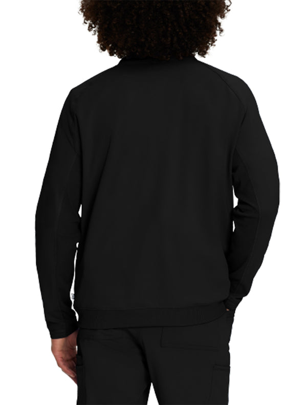 Urbane Impulse Men's Warm-Up Scrub Jacket 9914LKA -Black-Backview