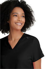 Grey's Anatomy Stretch™ by Barco  Bree 1-Pocket Tuck-In Scrub Top-Black