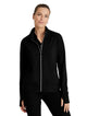 Barco One Performance Knit by Barco Arena Kangaroo Pocket Warm-Up Scrub Jacket - Black