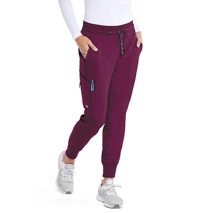 Grey's Anatomy™ by Barco Kira 5-Pocket Mid-Rise CICLO® Jogger Pant-Wine