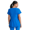 Grey's Anatomy™ by Barco Lilah 2-Pocket Mock Wrap Maternity Scrub Top-New Royal