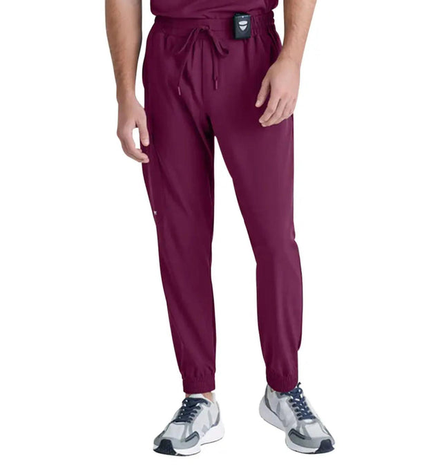 Grey's Anatomy™ Evolve by Barco 5-Pocket Elastic Jogger Pant-wine