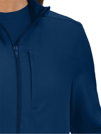 Landau Forward Women's Warm-Up Scrub Jacket LJ700 -Navy-Frontview