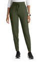 Barco One Performance Knit by Barco Pro Knit 5-Pocket Drawcord Waist Jogger Scrub Pant - Olive