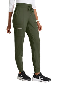 Barco One Performance Knit by Barco Pro Knit 5-Pocket Drawcord Waist Jogger Scrub Pant - Olive