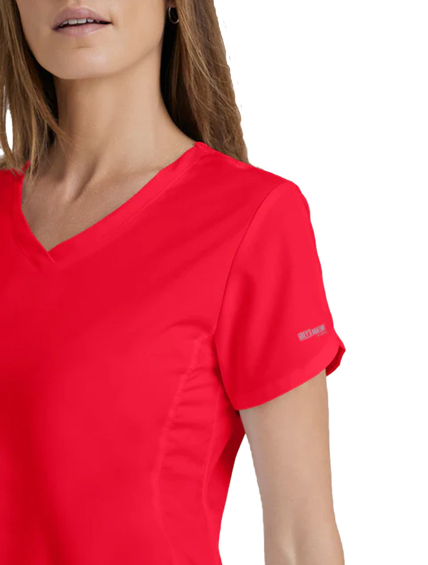 Grey's Anatomy™ by Barco Cora 4-Pocket Scrub Top-Scarlet Red