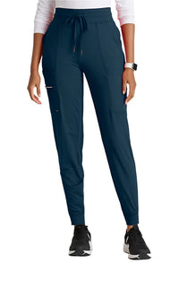 Barco One Performance Knit by Barco Pro Knit 5-Pocket Drawcord Waist Jogger Scrub Pant - Steel