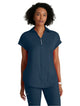 Barco One Performance Knit by Barco Engage Knit 2-Pocket Zip-Neck Dolman Scrub Top - Steel