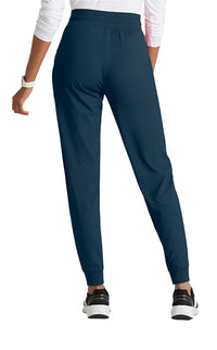 Barco One Performance Knit by Barco Pro Knit 5-Pocket Drawcord Waist Jogger Scrub Pant - Steel