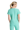 Skechers™ by Barco Breeze 3-Pocket Curved V-Neck Scrub Top-Light Jade