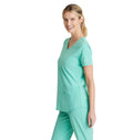 Skechers™ by Barco Breeze 3-Pocket Curved V-Neck Scrub Top-Light Jade
