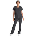 Skechers™ by Barco Breeze 3-Pocket Curve-d VNeck Scrub Top-Steel