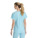 Skechers™ by Barco Breeze 3-Pocket Curved V-Neck Scrub Top-Poolside Blue