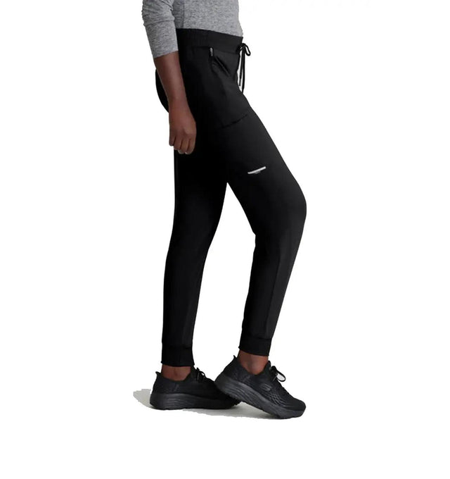 Skechers™ by Barco Slip-ins Pace 5-Pocket Ribbed Cuff Jogger - Black