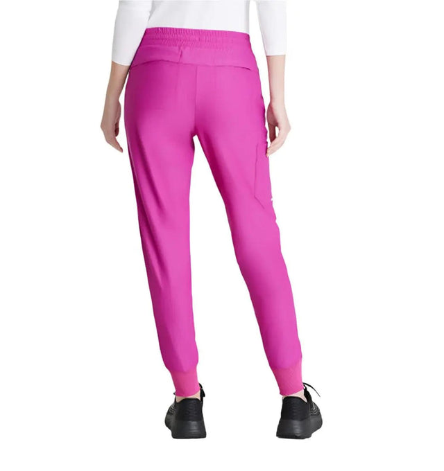 Skechers™ by Barco Slip-ins Pace 5-Pocket Ribbed Cuff Jogger - Deep Magenta